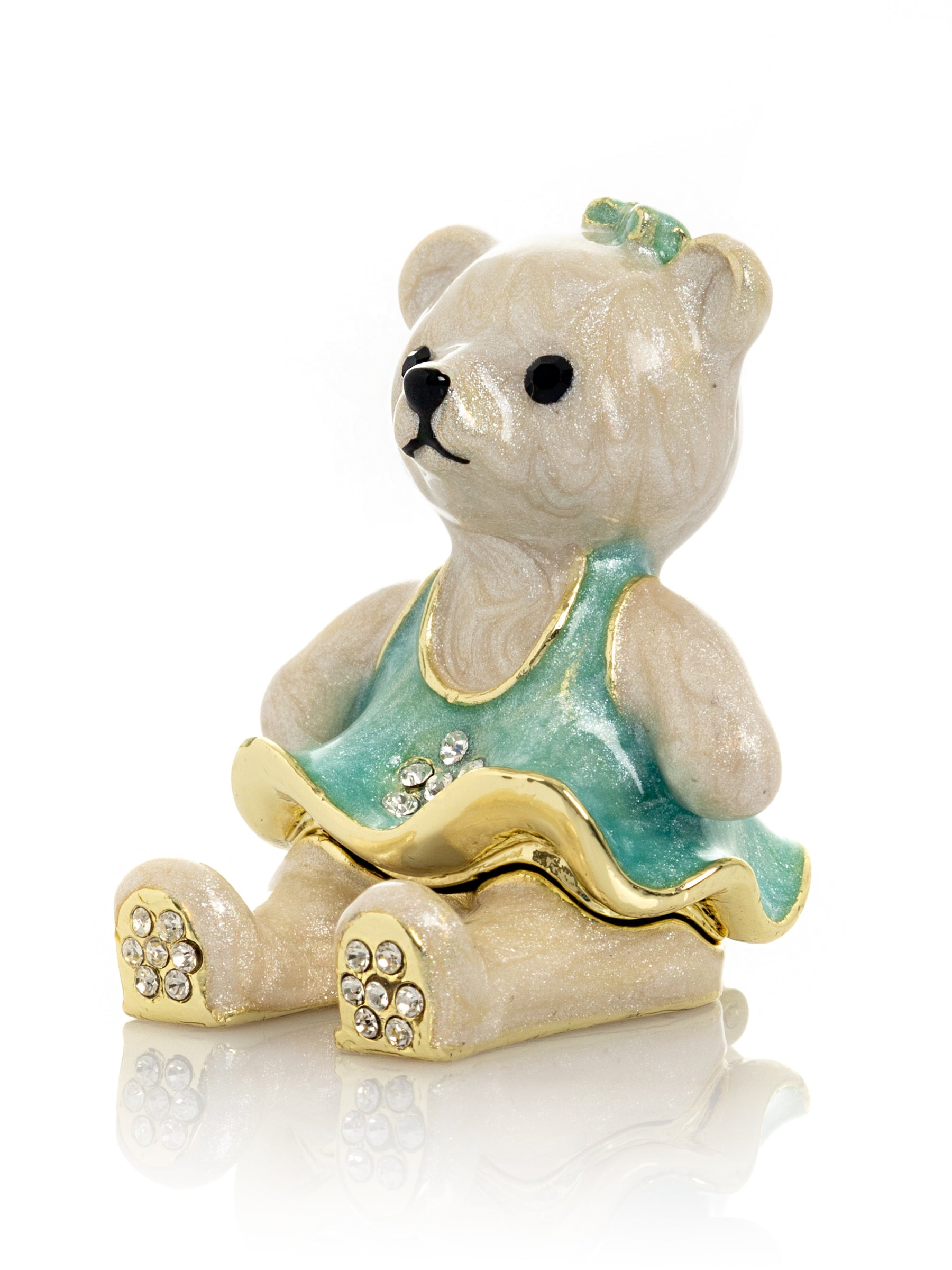 Keren Kopal Teddy Bear with Turquoise Dress