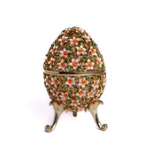 Keren Kopal Faberge Egg Decorated with Flowers