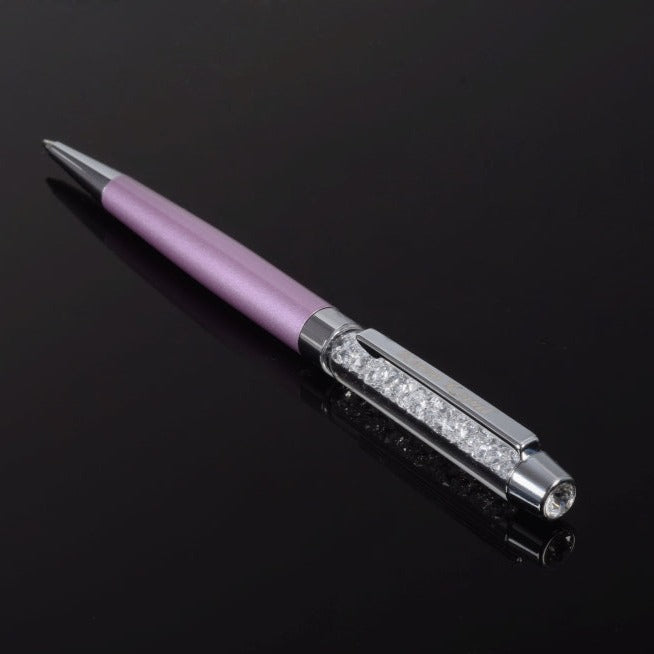 Purple Pen with Swarovski Crystals