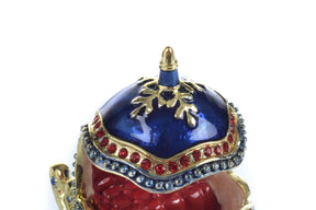 Limited Edition 1 of 250 Blue Faberge Royal Carriage Trinket Box
