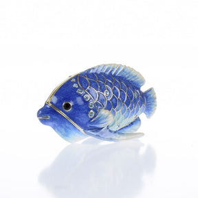Blaue Regenbogenfisch-Schmuckschachtel