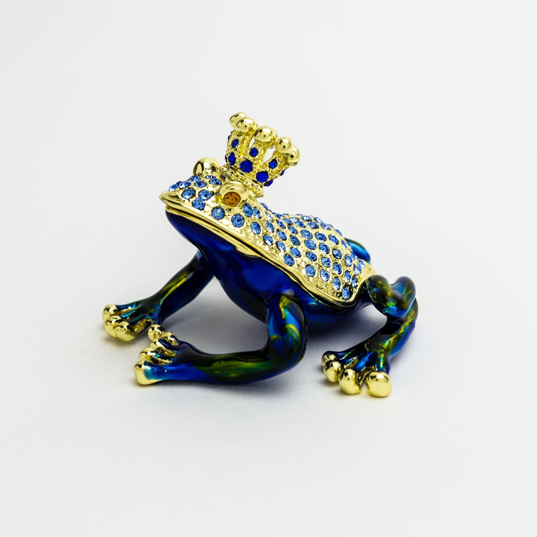 Blauer Frosch mit Krone