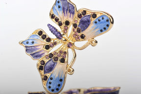Papillon bleu et violet