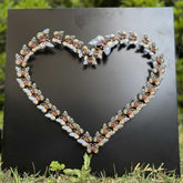 Heart of Love and Life Wall Art Black