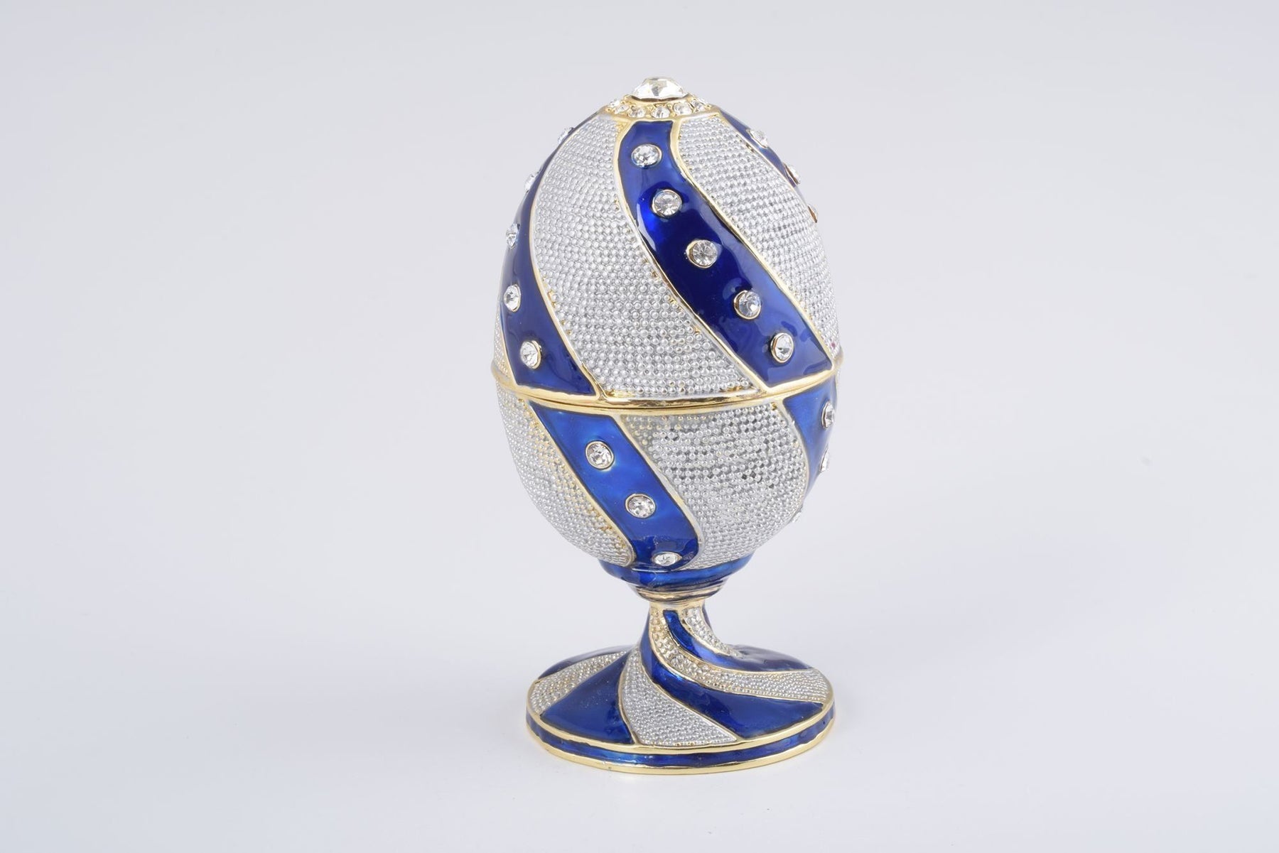 Blue & White Faberge Egg  Keren Kopal