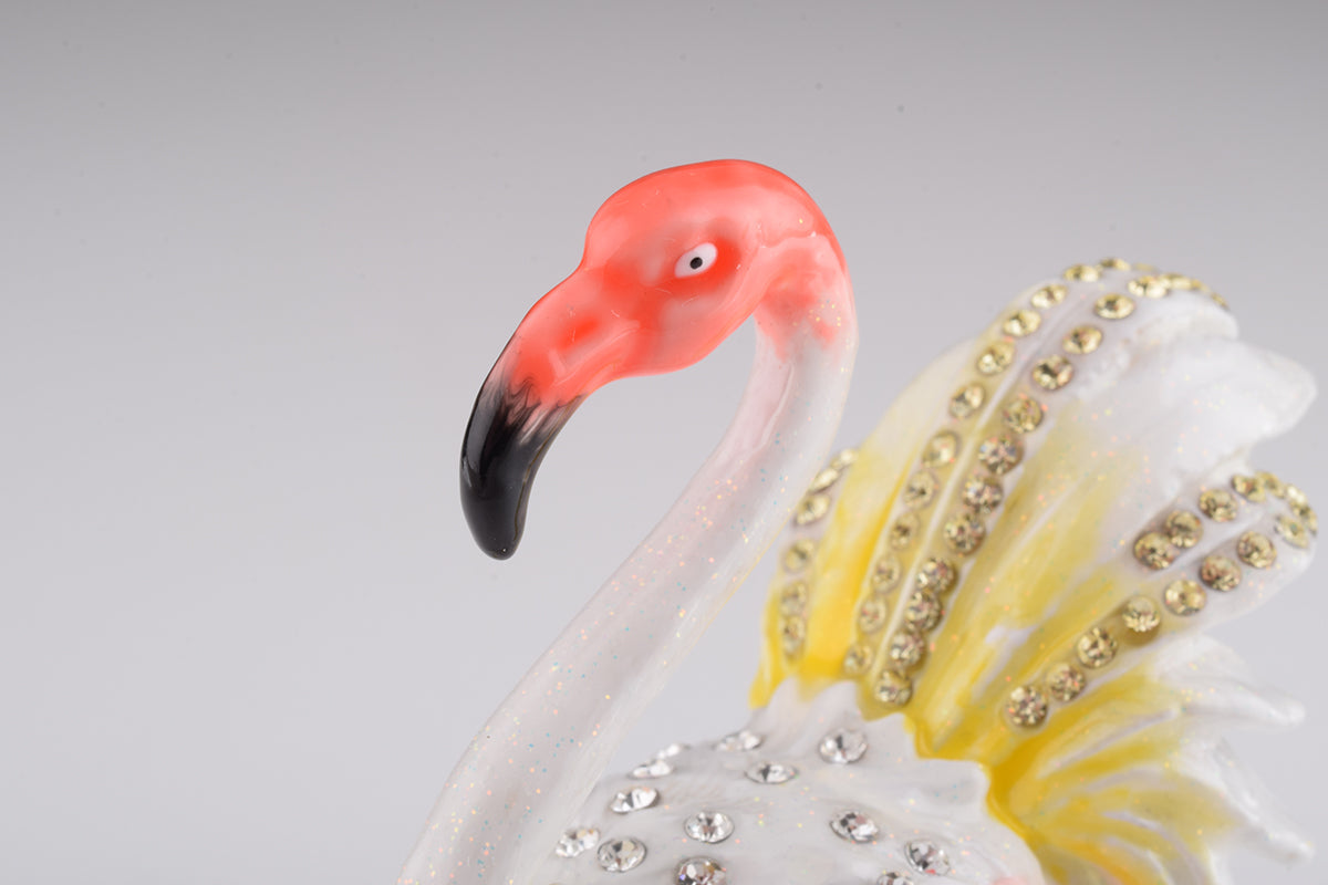 Weißer Flamingo