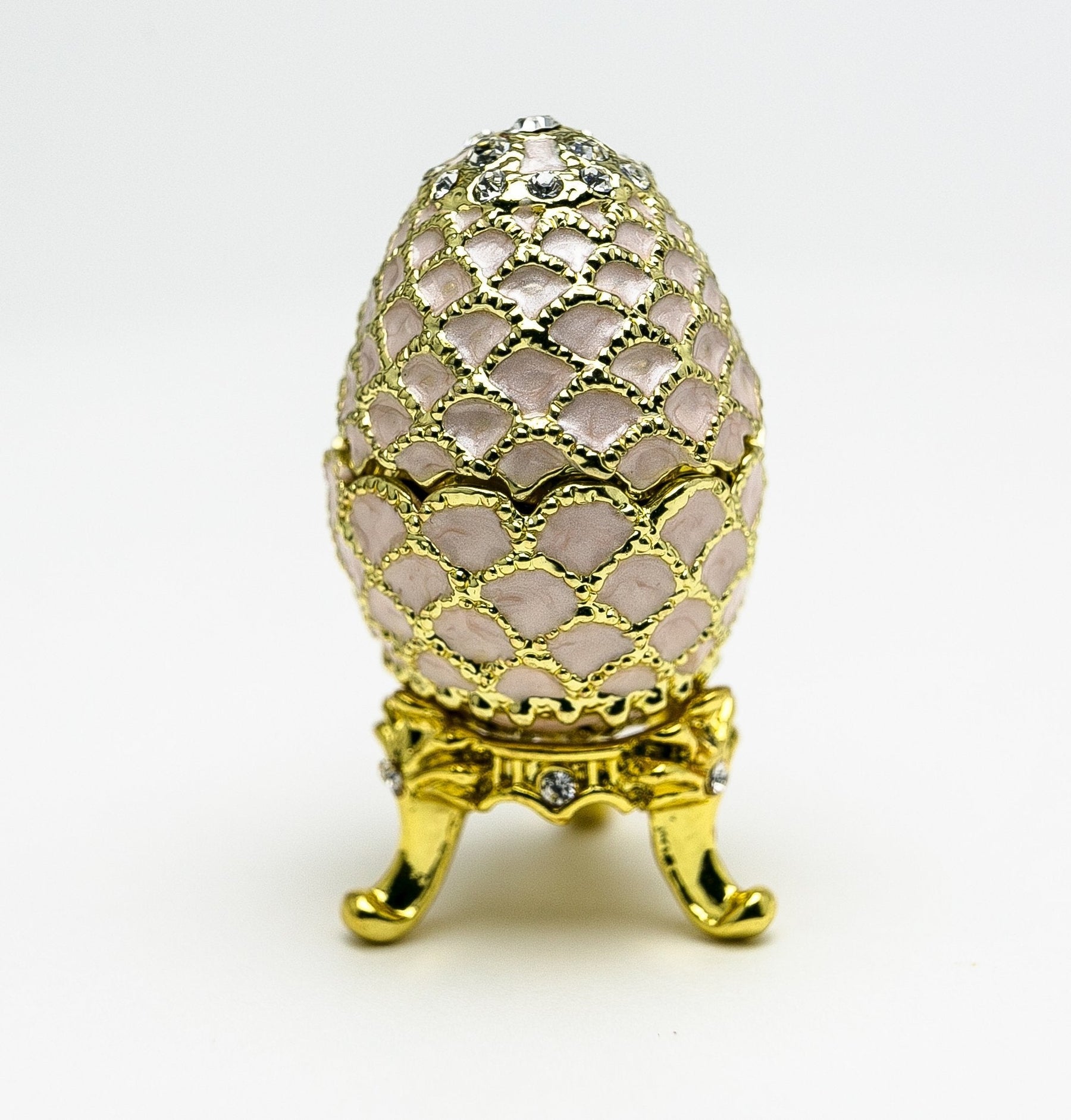 Golden Pink Faberge Egg Easter Egg Keren Kopal