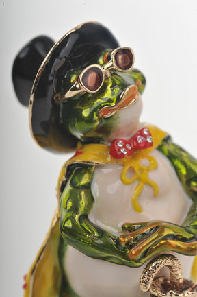 Keren Kopal Elegant Frog in Yellow Cape  91.50