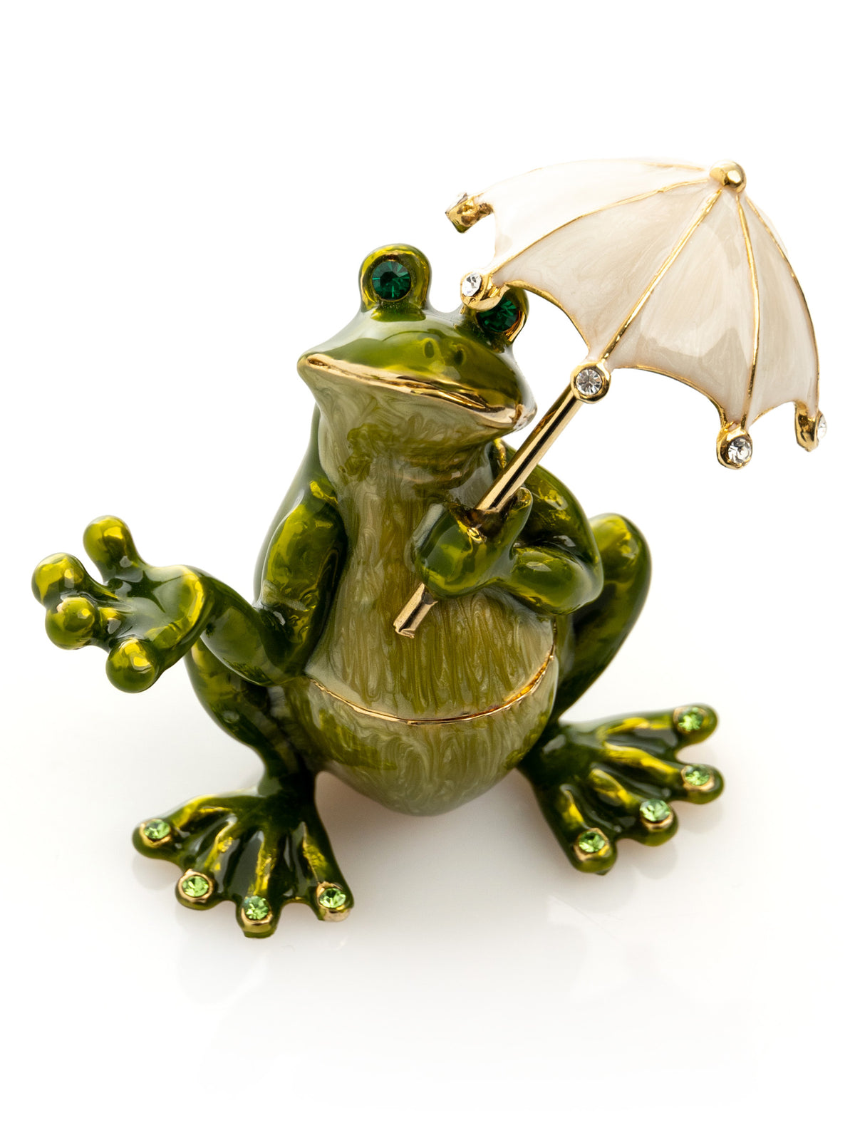 Frosch mit Regenschirm