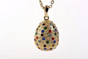 Faberge Egg Pendant Necklace  Keren Kopal