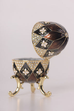 Keren Kopal Faberge Style Egg Music Box Trinket Box  111.25
