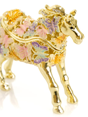 Golden Horse Decorated with butterflies