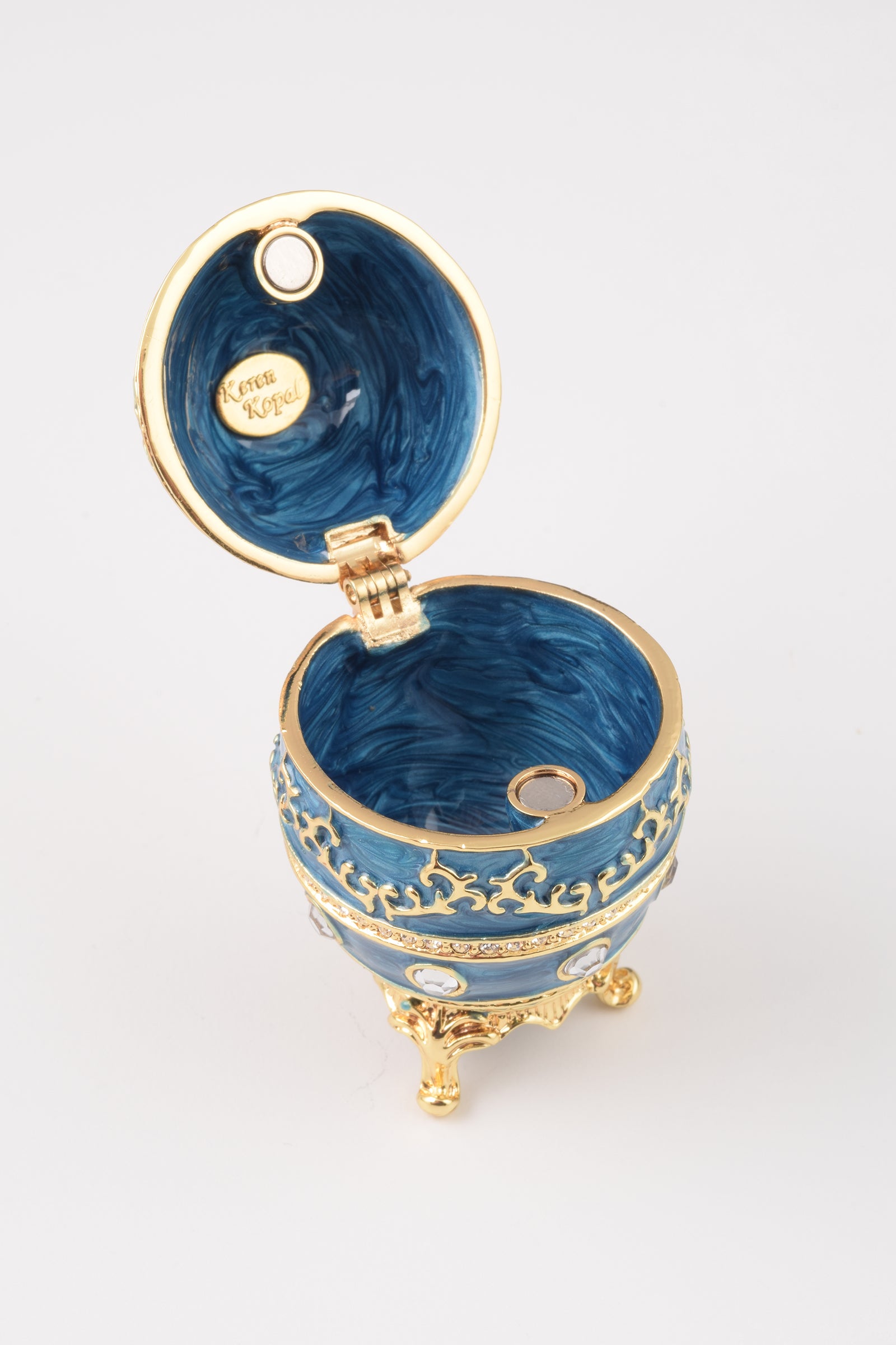 Oeuf de Fabergé bleu