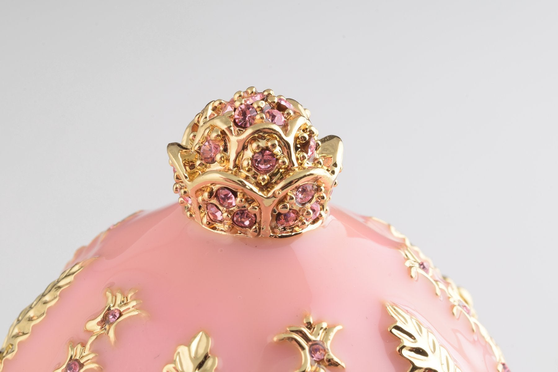 Pink Carousel Faberge Egg with White Royal Horses  Keren Kopal