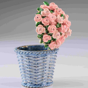 Keren Kopal Pink Flowers in Basket  64.00