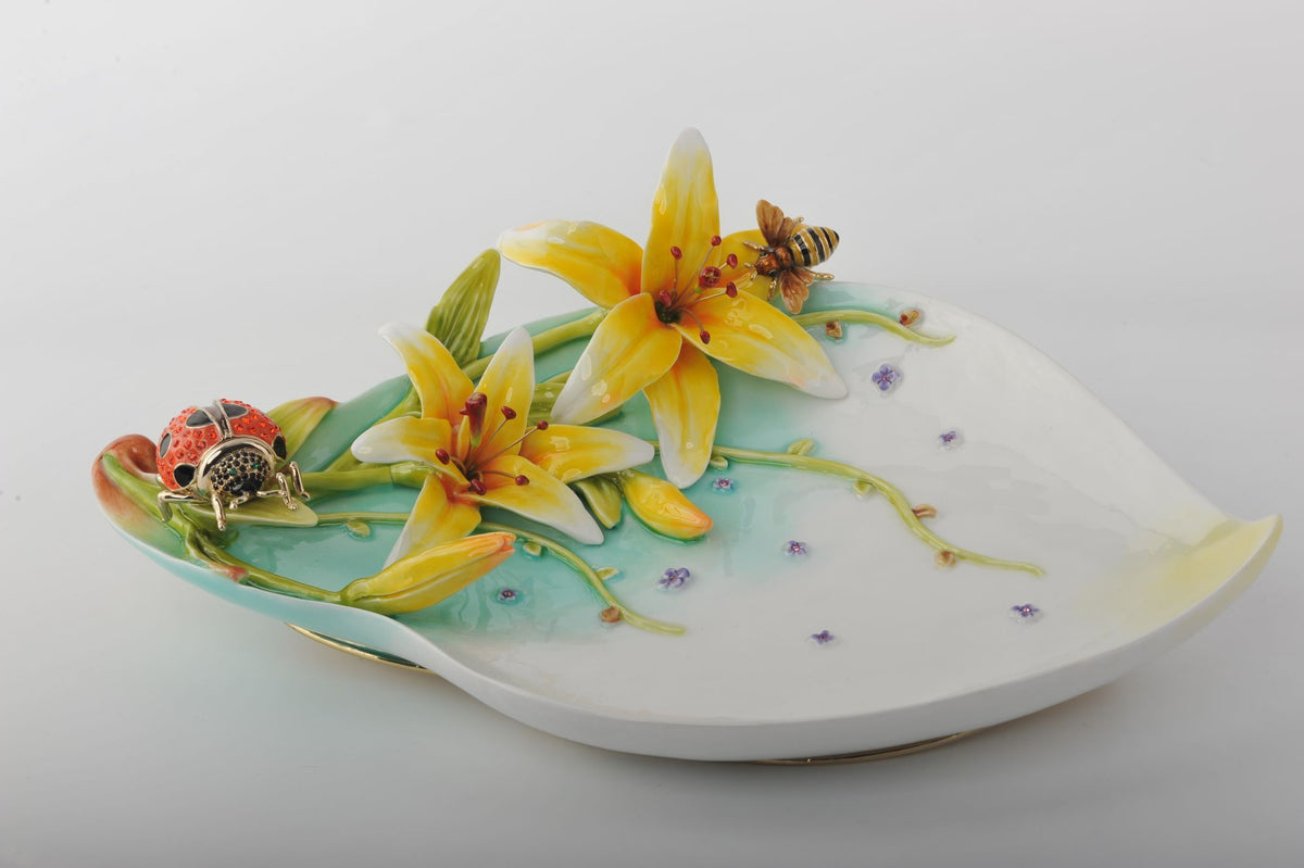 Keren Kopal Trinket Plate with Ladybug  215.00