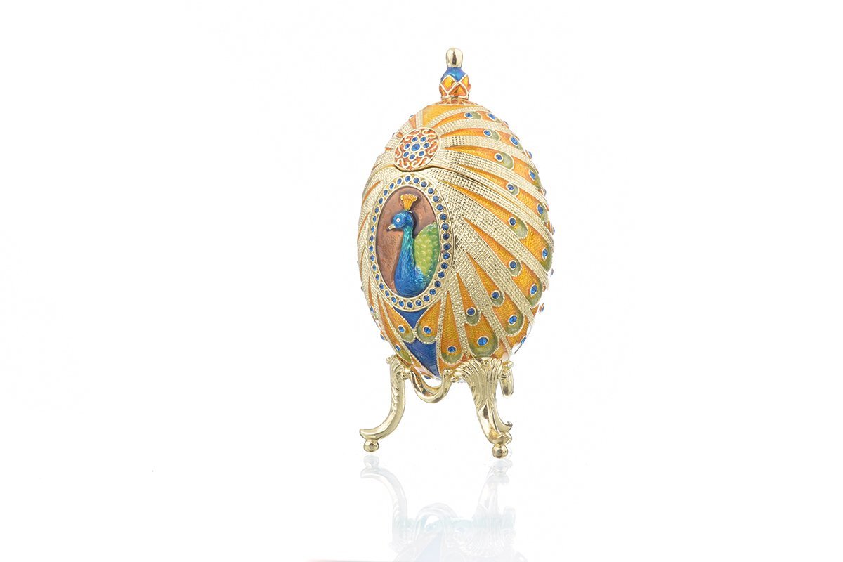 Colorful Peacock Faberge Egg faberge Keren Kopal