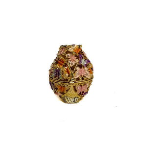 Golden Owl Decorated with Butterflies trinket box Keren Kopal