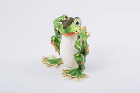Green Frog See No Evil trinket box Keren Kopal